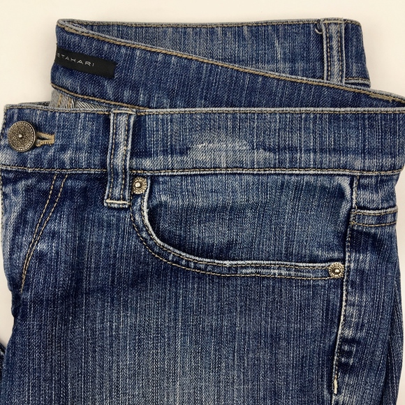 ELIE TAHARI Medium Wash Flare Jeans Size 8 - Picture 7 of 8